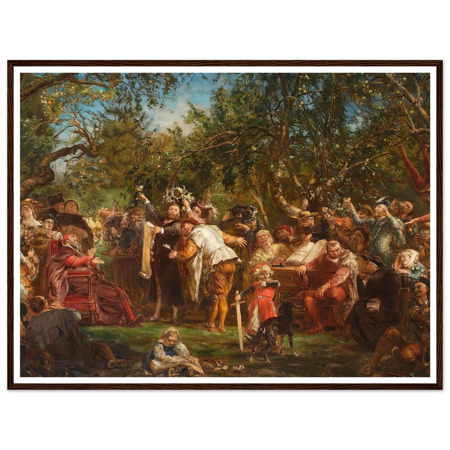 The Babin Republic (1881) Art Print | Jan Matejko - Framed Poster - 30x40 cm / 12x16″ - Black frame