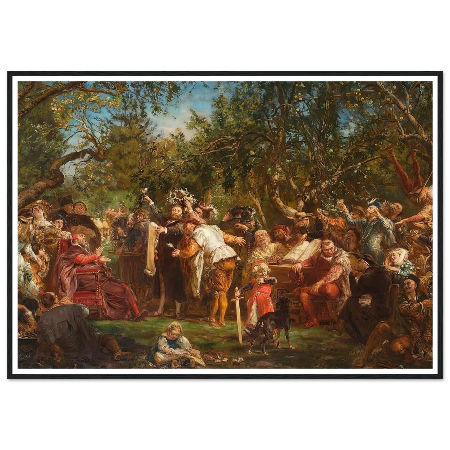 The Babin Republic (1881) Art Print | Jan Matejko - Framed Poster - 30x40 cm / 12x16″ - Black frame