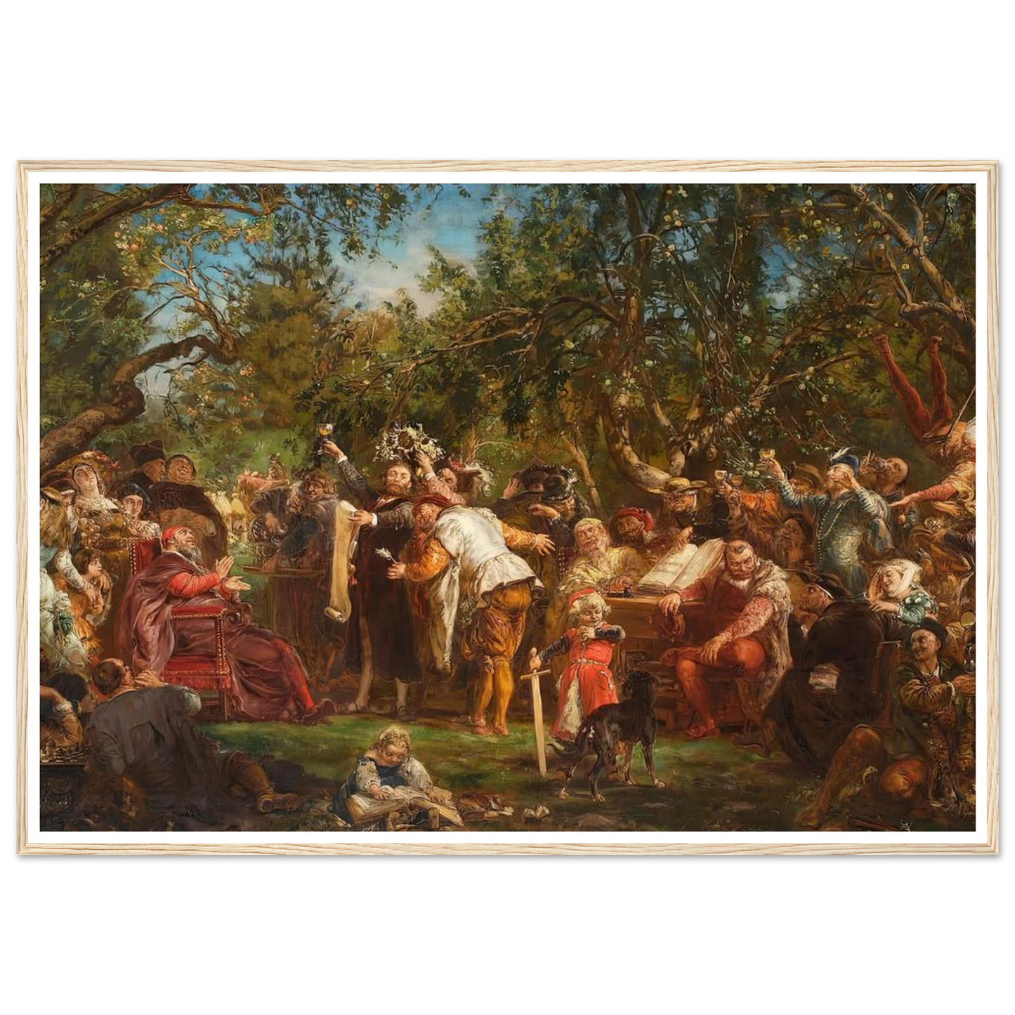 The Babin Republic (1881) Art Print | Jan Matejko - Framed Poster - 30x40 cm / 12x16″ - Black frame