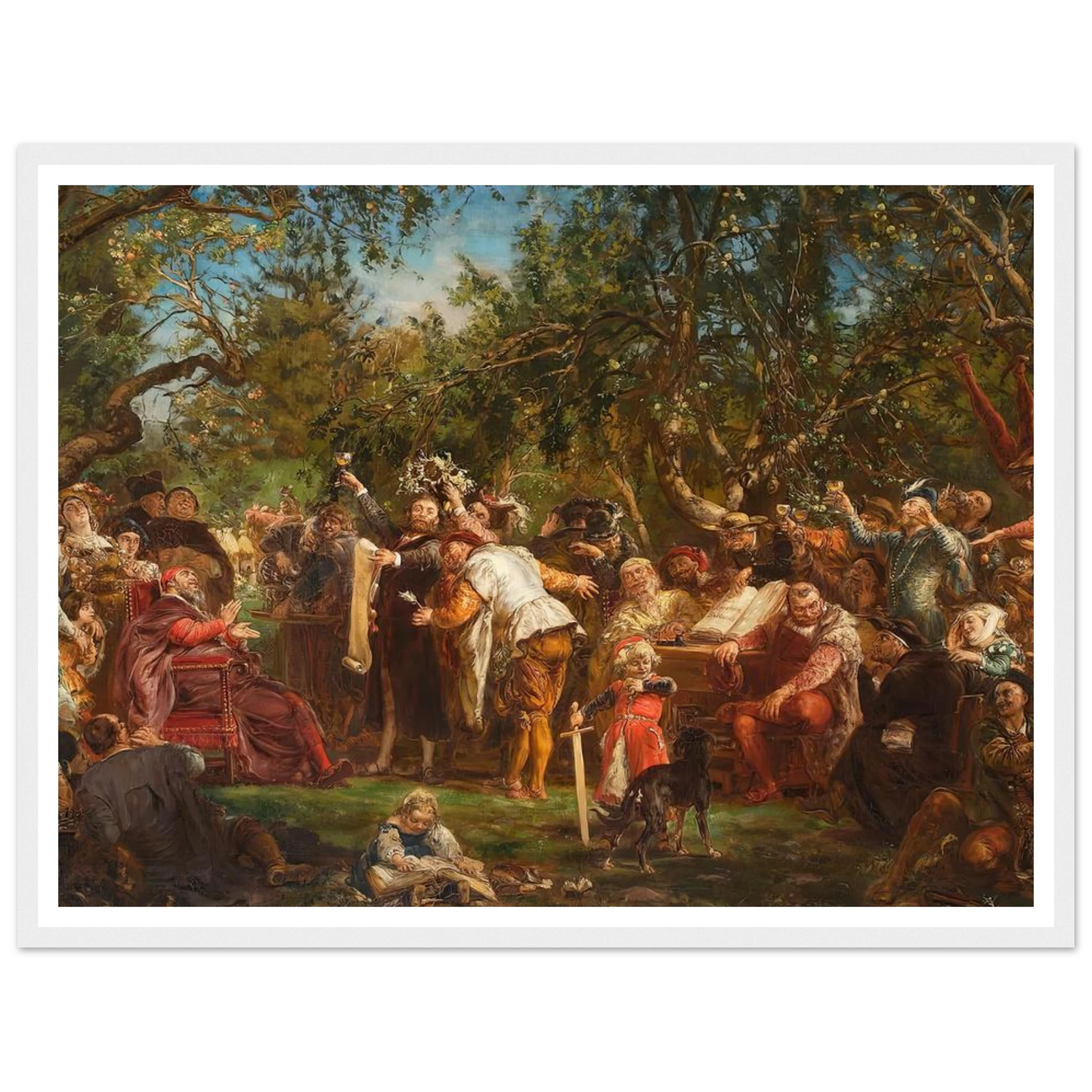 The Babin Republic (1881) Art Print | Jan Matejko - Framed Poster - 30x40 cm / 12x16″ - Black frame