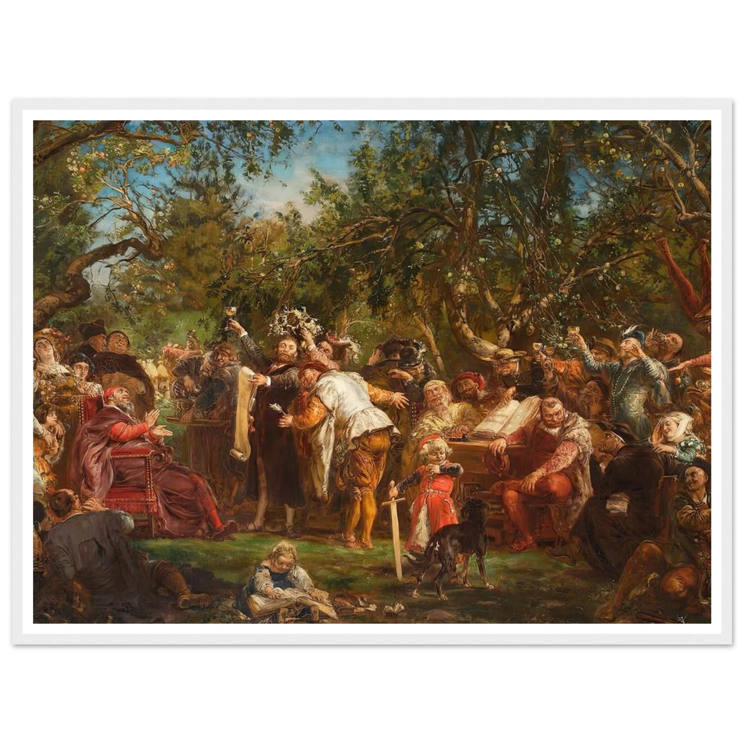 The Babin Republic (1881) Art Print | Jan Matejko - Framed Poster - 30x40 cm / 12x16″ - Black frame