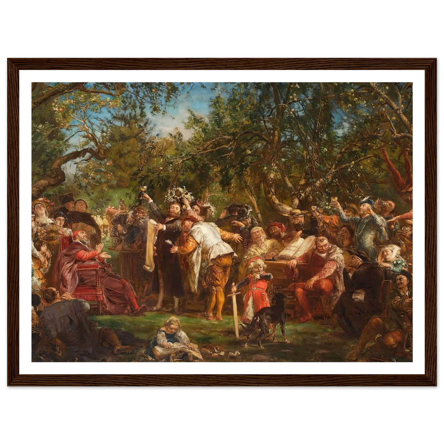 The Babin Republic (1881) Art Print | Jan Matejko - Framed Poster - 30x40 cm / 12x16″ - Black frame