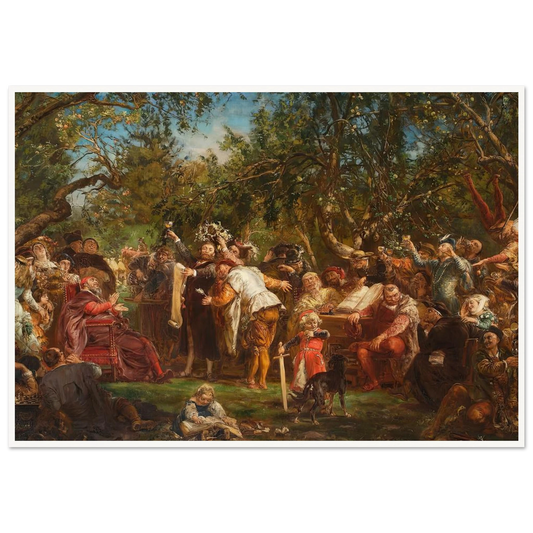 The Babin Republic (1881) Art Print | Jan Matejko - Framed Poster - 30x40 cm / 12x16″ - Black frame