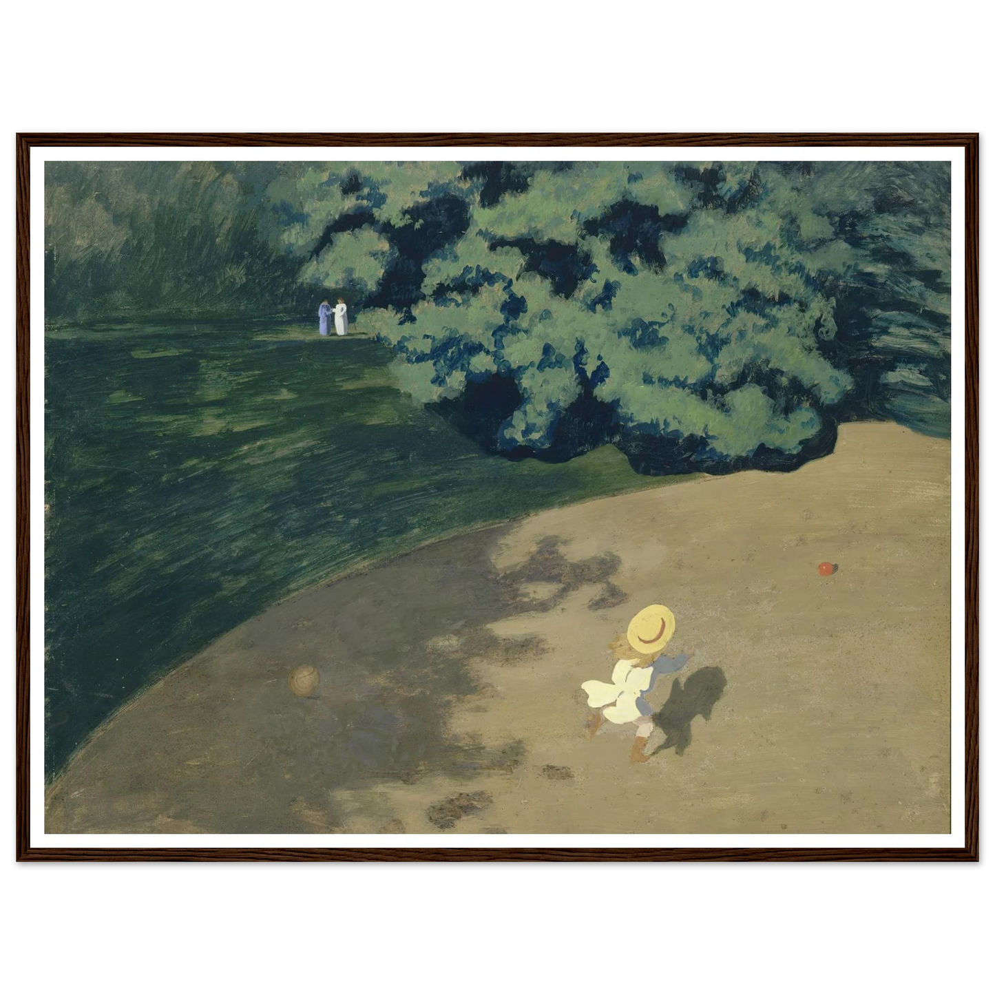 The Ball (1899) Art Print | Felix Vallotton - Framed Poster - 30x40 cm / 12x16″ - Black frame