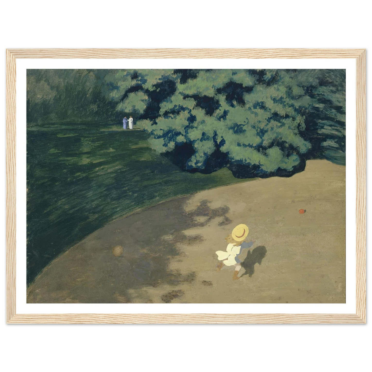 The Ball (1899) Art Print | Felix Vallotton - Framed Poster - 30x40 cm / 12x16″ - Black frame