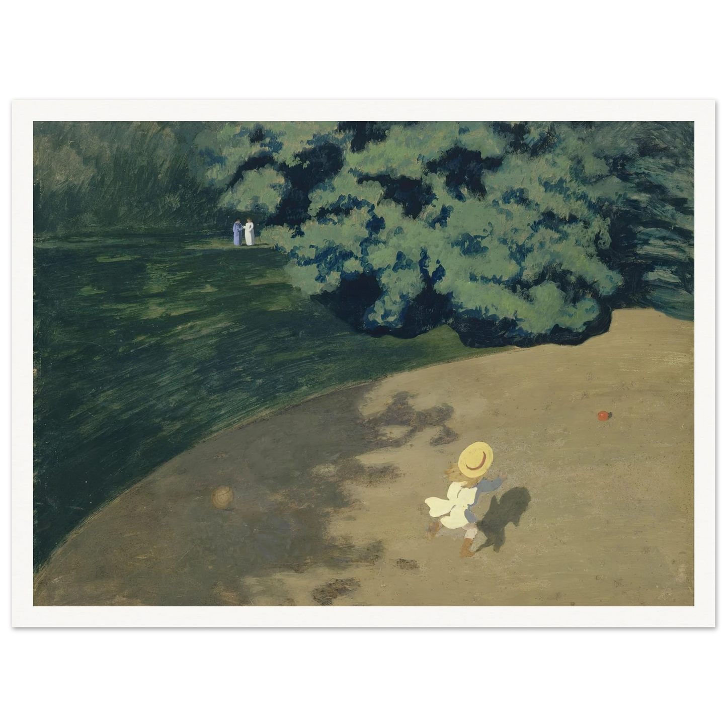 The Ball (1899) Art Print | Felix Vallotton - Framed Poster - 30x40 cm / 12x16″ - Black frame