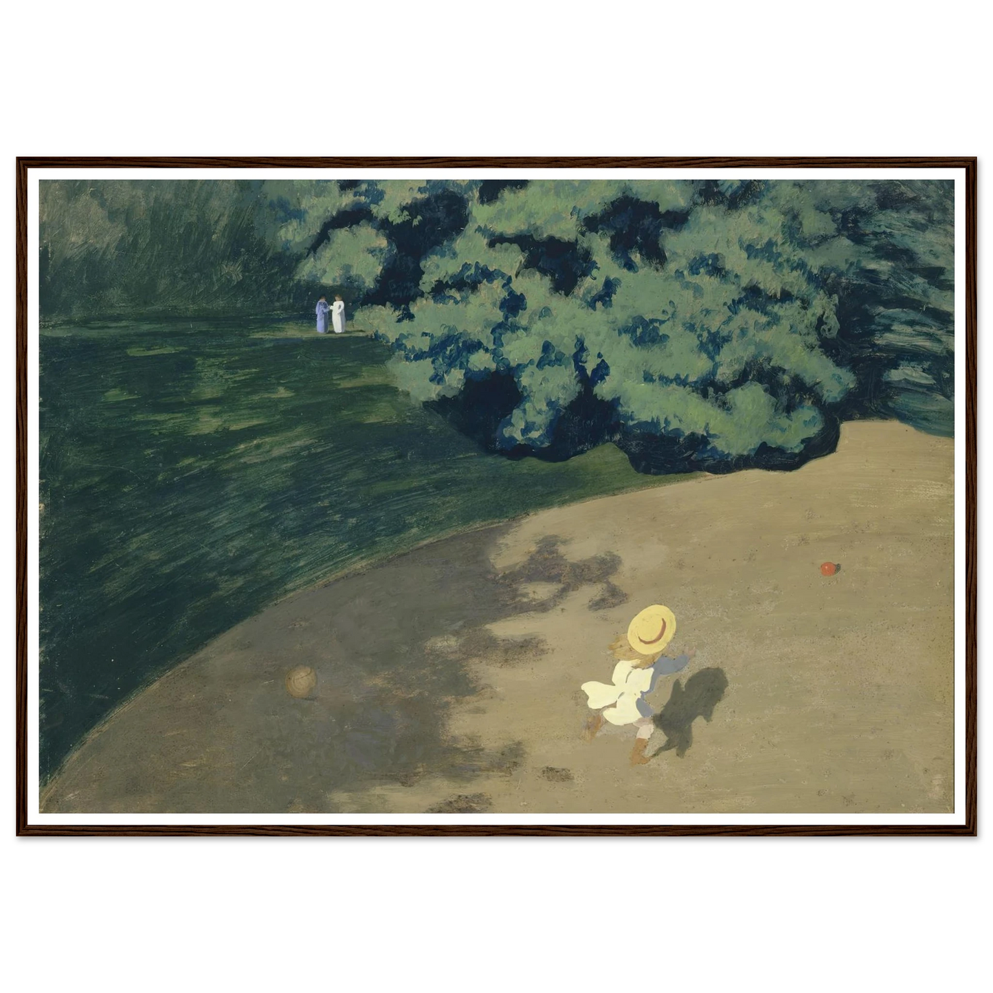 The Ball (1899) Art Print | Felix Vallotton - Framed Poster - 30x40 cm / 12x16″ - Black frame