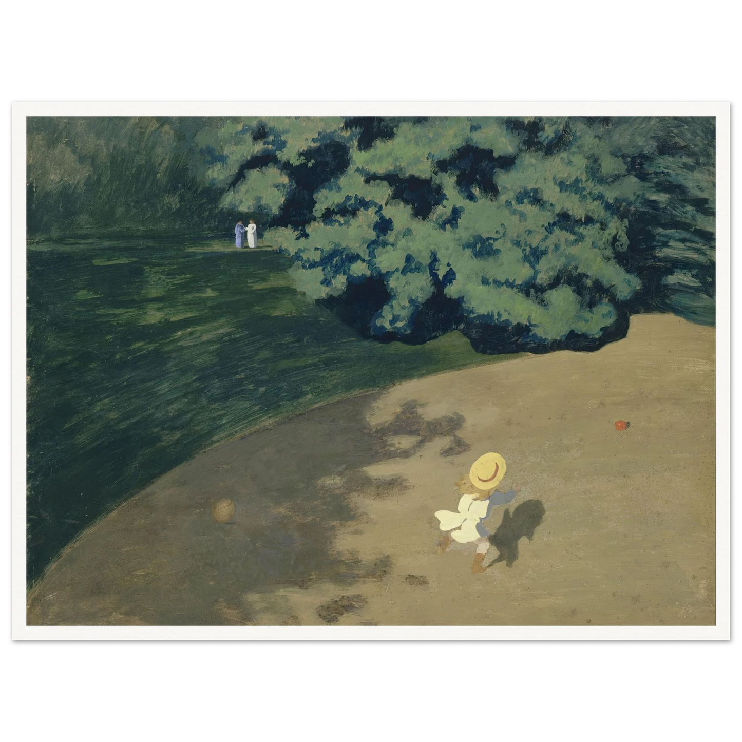 The Ball (1899) Art Print | Felix Vallotton - Framed Poster - 30x40 cm / 12x16″ - Black frame