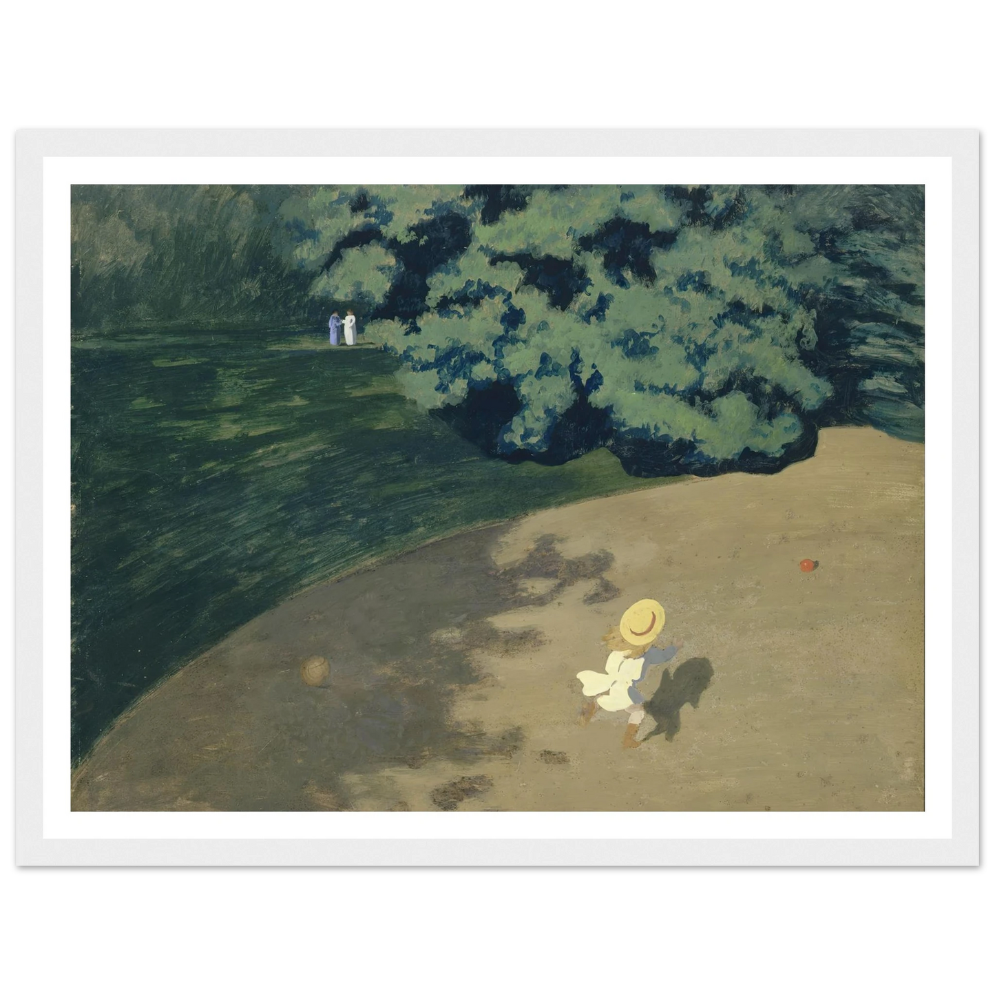 The Ball (1899) Art Print | Felix Vallotton - Framed Poster - 30x40 cm / 12x16″ - Black frame