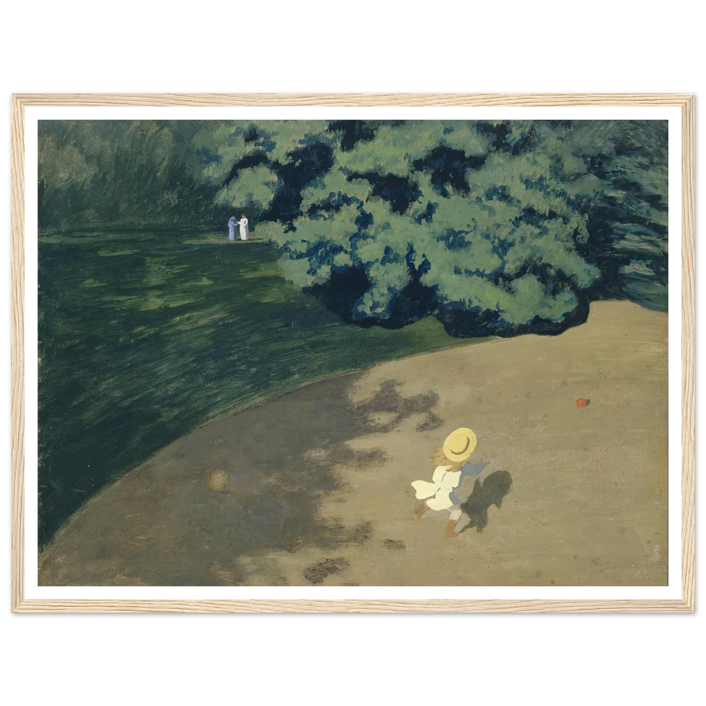 The Ball (1899) Art Print | Felix Vallotton - Framed Poster - 30x40 cm / 12x16″ - Black frame