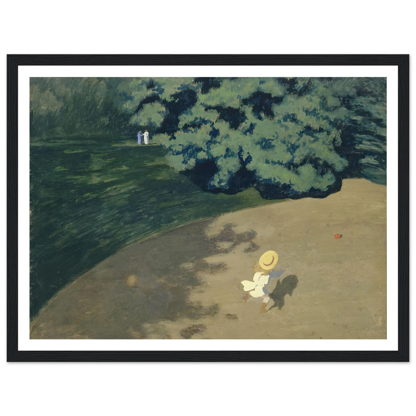 The Ball (1899) Art Print | Felix Vallotton - Framed Poster - 30x40 cm / 12x16″ - Black frame