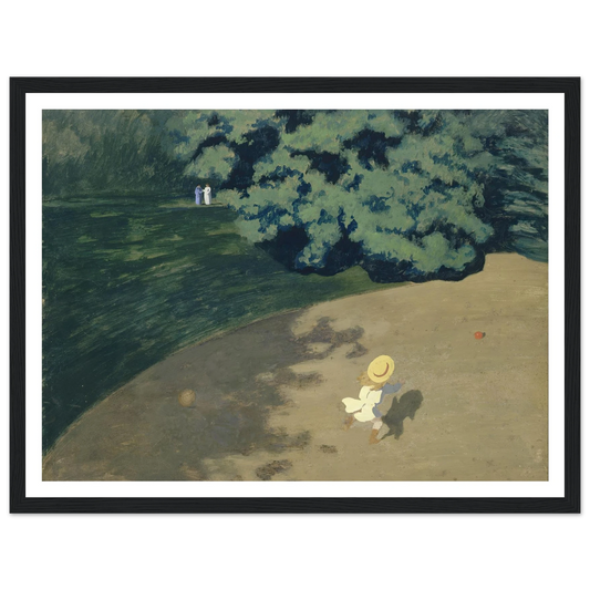 The Ball (1899) Art Print | Felix Vallotton - Framed Poster - 30x40 cm / 12x16″ - Black frame