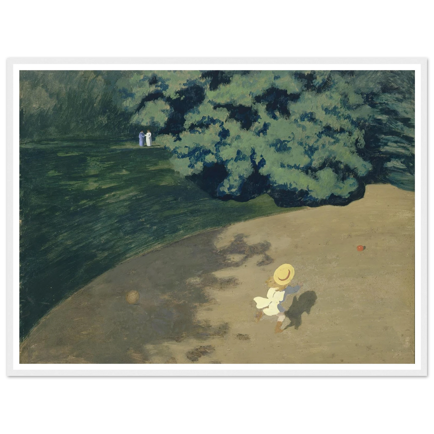 The Ball (1899) Art Print | Felix Vallotton - Framed Poster - 30x40 cm / 12x16″ - Black frame