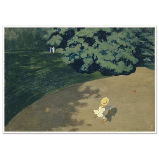 The Ball (1899) Art Print | Felix Vallotton - Framed Poster - 30x40 cm / 12x16″ - Black frame