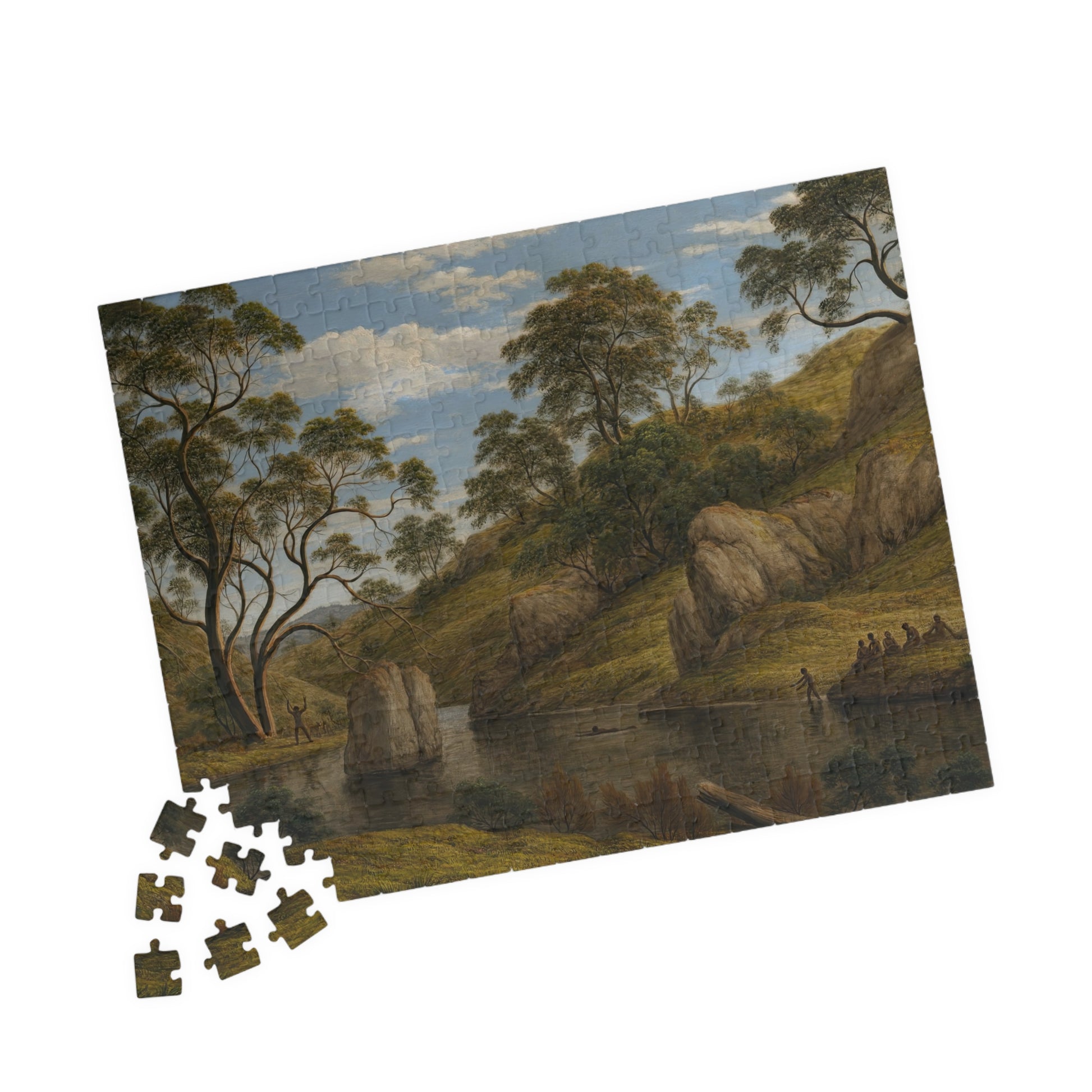 The bath of Diana, Van Diemen’s Land Puzzle | John Glover - - 252 pcs (Horizontal) - 