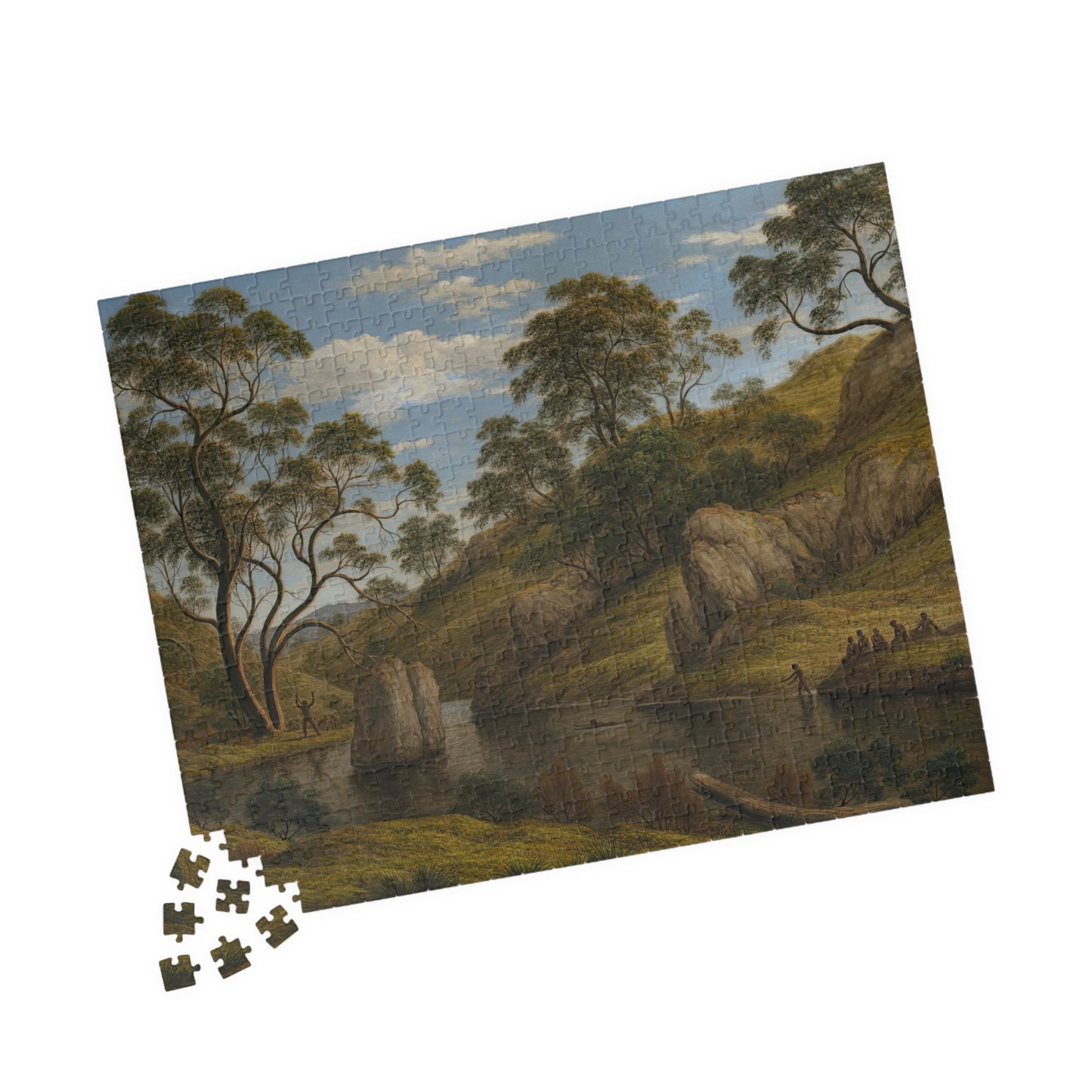 The bath of Diana, Van Diemen’s Land Puzzle | John Glover - - 252 pcs (Horizontal) - 