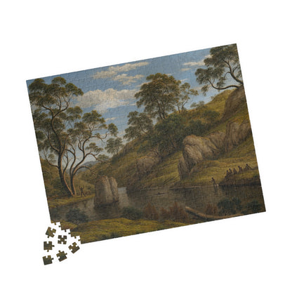 The bath of Diana, Van Diemen’s Land Puzzle | John Glover - - 252 pcs (Horizontal) - 