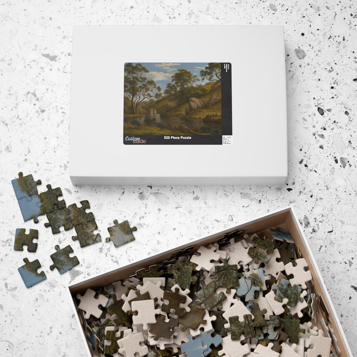 The bath of Diana, Van Diemen’s Land Puzzle | John Glover - - 252 pcs (Horizontal) - 
