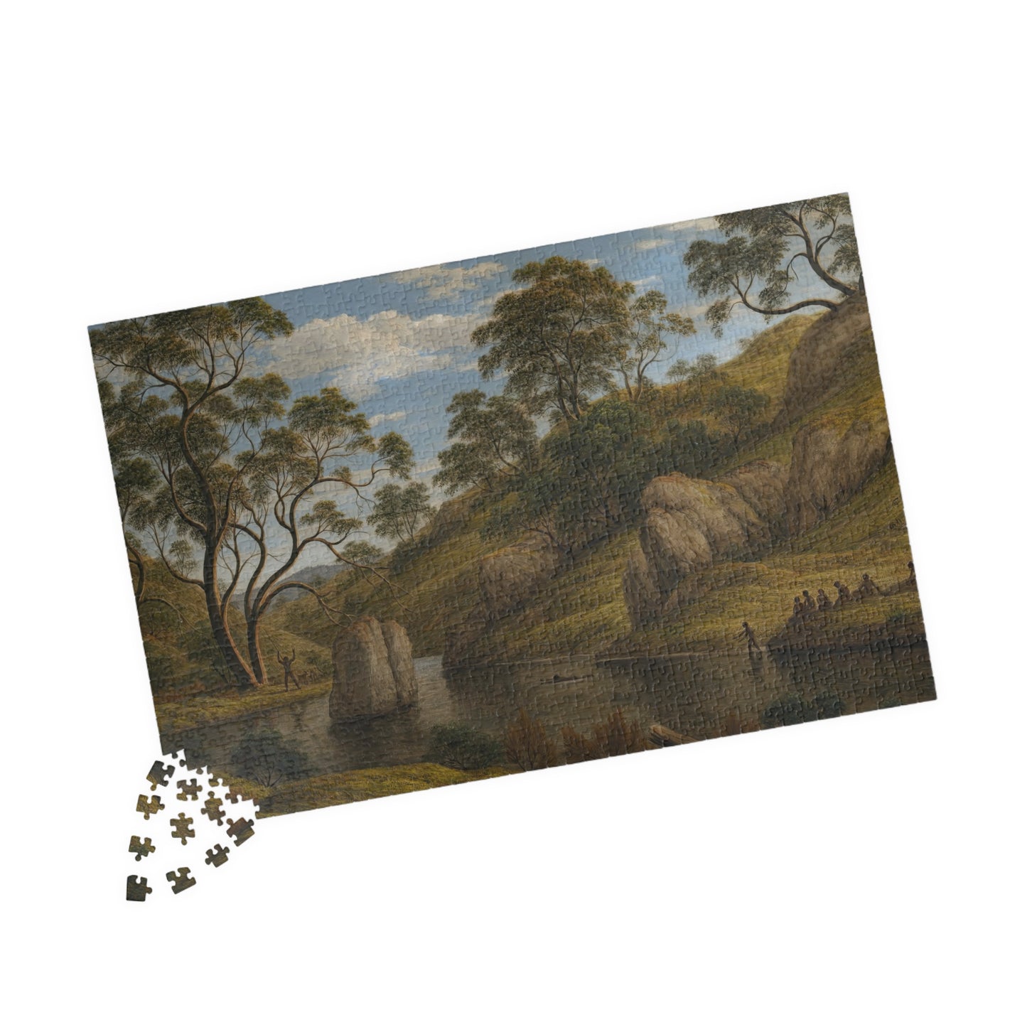The bath of Diana, Van Diemen’s Land Puzzle | John Glover - - 252 pcs (Horizontal) - 
