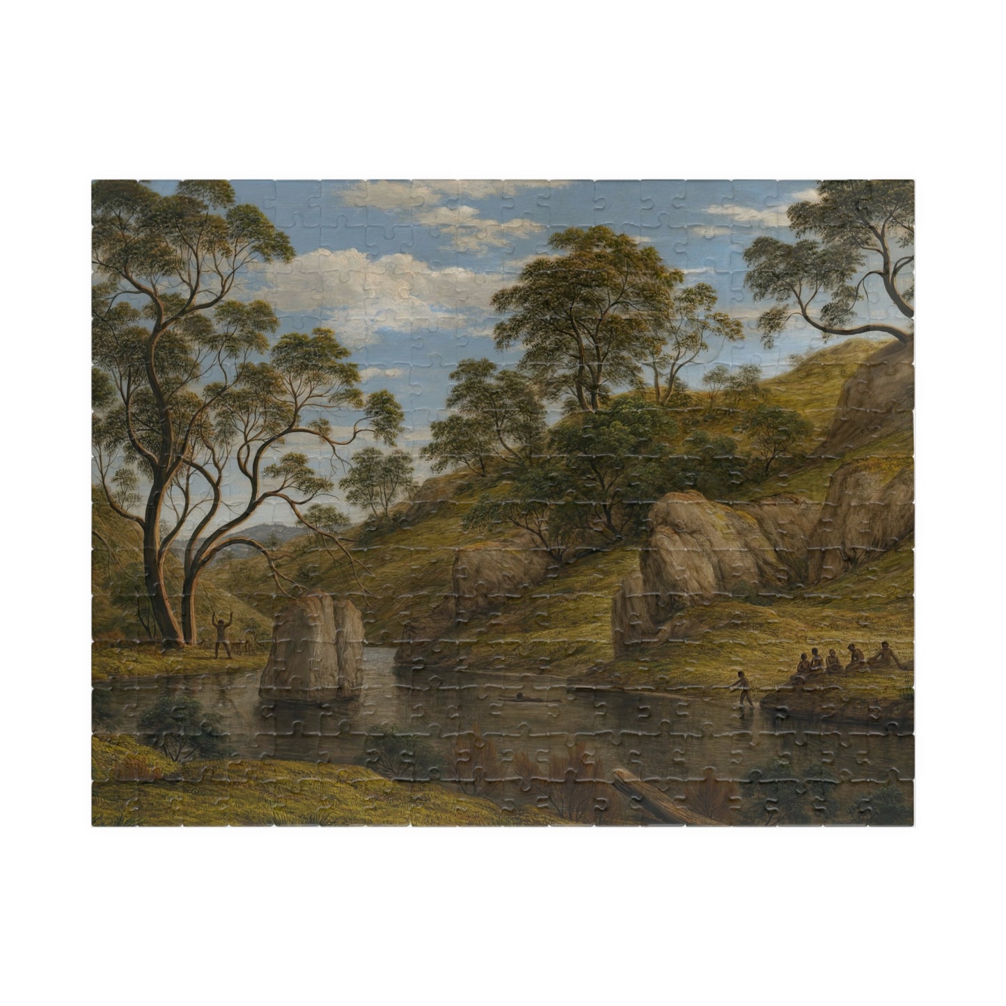 The bath of Diana, Van Diemen’s Land Puzzle | John Glover - - 252 pcs (Horizontal) - 