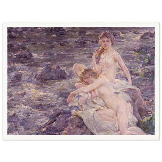 The Bathers Art Print | Robert Reid - Framed Poster - 30x40 cm / 12x16″ - Black frame