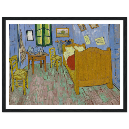 The Bedroom (1889) Art Print | Vincent van Gogh - Framed Poster - 30x40 cm / 12x16″ - Black frame