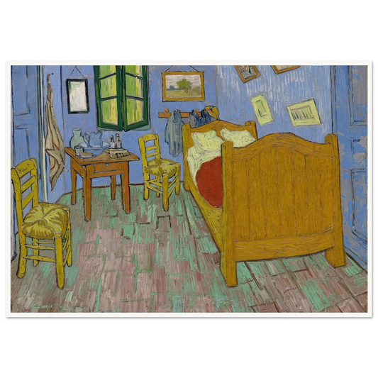 The Bedroom (1889) Art Print | Vincent van Gogh - Framed Poster - 30x40 cm / 12x16″ - Black frame