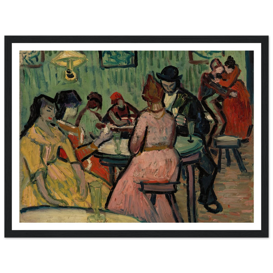 The Brothel (Le Lupanar) (1888) Art Print | Vincent van Gogh - Framed Poster - 30x40 cm / 12x16″ - Black frame