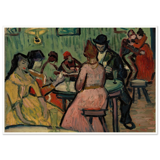 The Brothel (Le Lupanar) (1888) Art Print | Vincent van Gogh - Framed Poster - 30x40 cm / 12x16″ - Black frame