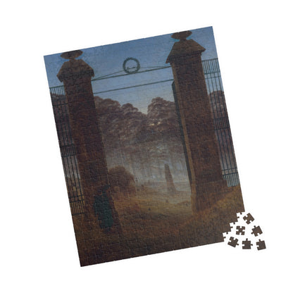 The Cemetary Puzzle | Caspar David Friedrich - - 252 pcs (Vertical) - 