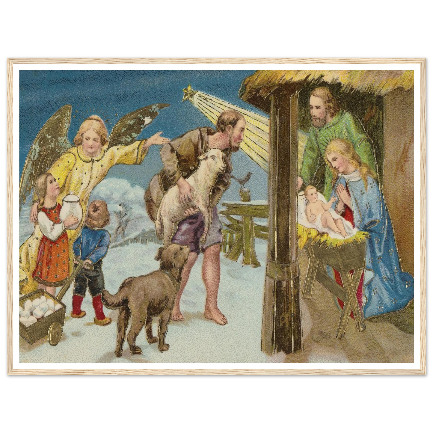 The Christmas Gospel - Framed Poster - 30x40 cm / 12x16″ - Black frame