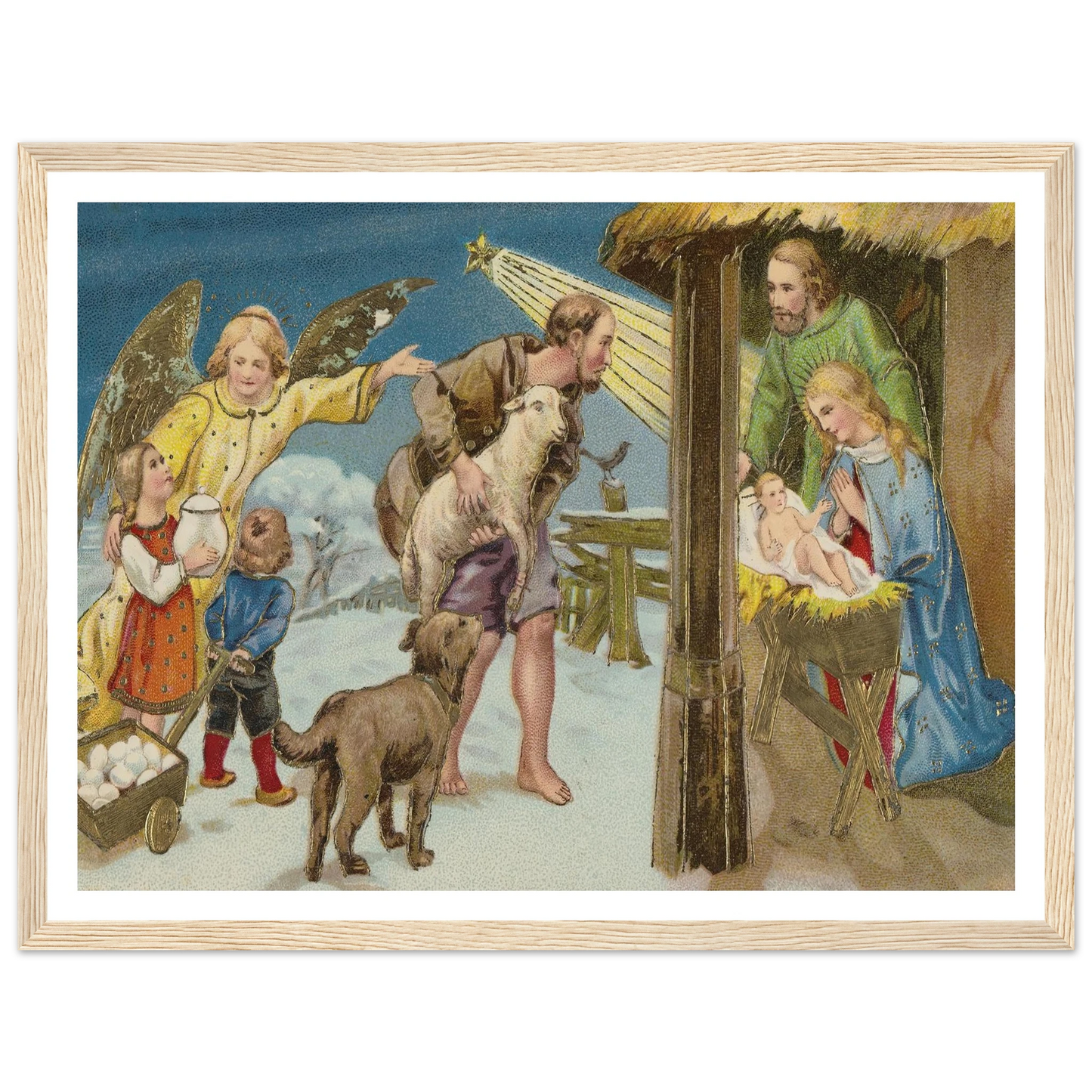 The Christmas Gospel - Framed Poster - 30x40 cm / 12x16″ - Black frame