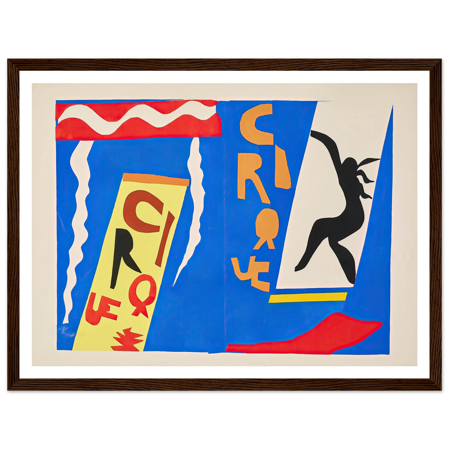 The circus (1947) Art Print | Henri Matisse - Framed Poster - 30x40 cm / 12x16″ - Black frame