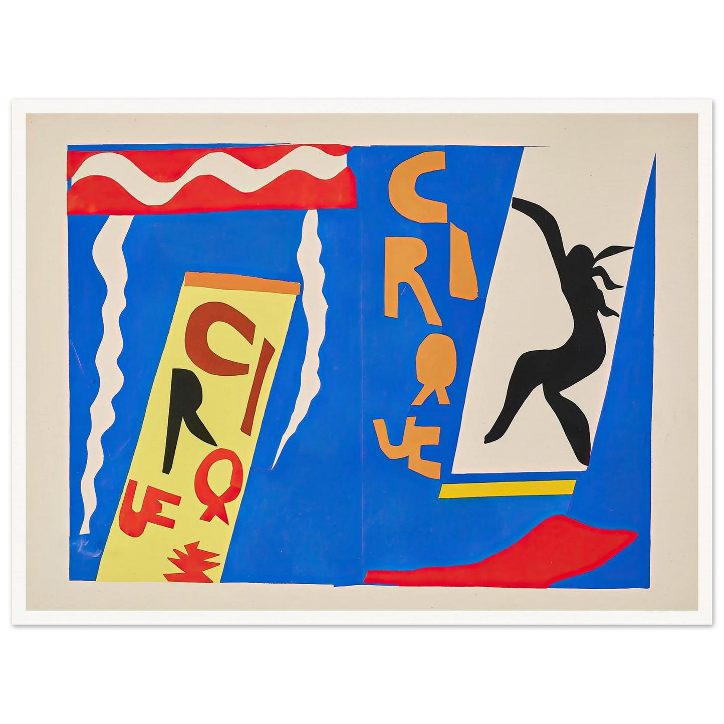 The circus (1947) Art Print | Henri Matisse - Framed Poster - 30x40 cm / 12x16″ - Black frame