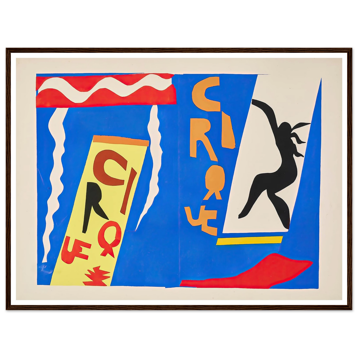The circus (1947) Art Print | Henri Matisse - Framed Poster - 30x40 cm / 12x16″ - Black frame