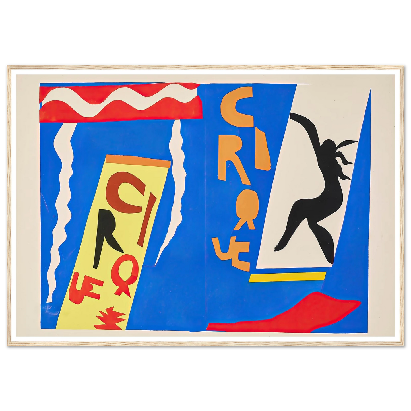 The circus (1947) Art Print | Henri Matisse - Framed Poster - 30x40 cm / 12x16″ - Black frame
