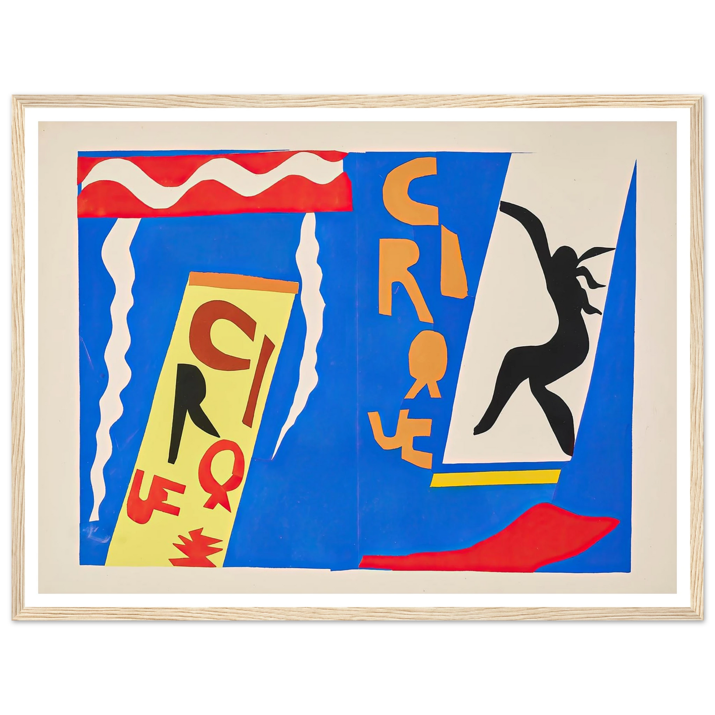 The circus (1947) Art Print | Henri Matisse - Framed Poster - 30x40 cm / 12x16″ - Black frame
