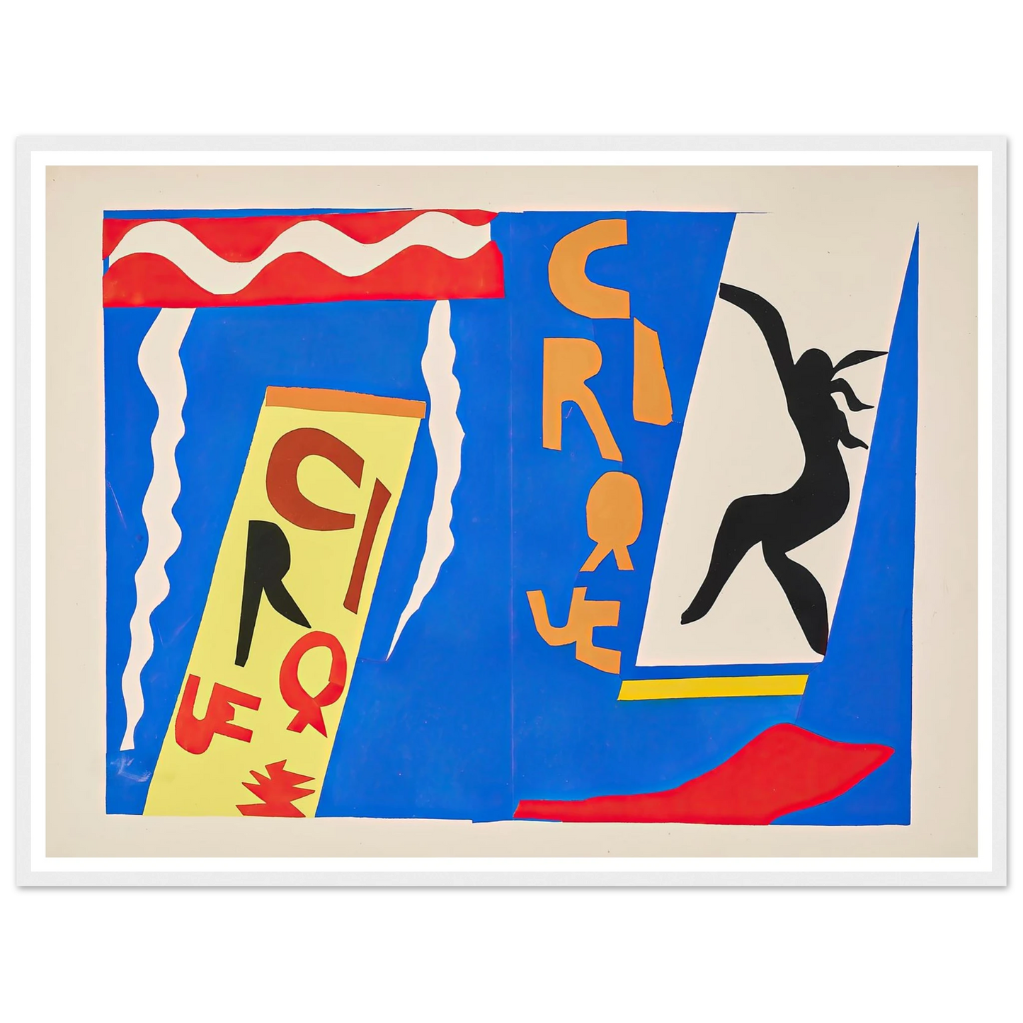 The circus (1947) Art Print | Henri Matisse - Framed Poster - 30x40 cm / 12x16″ - Black frame