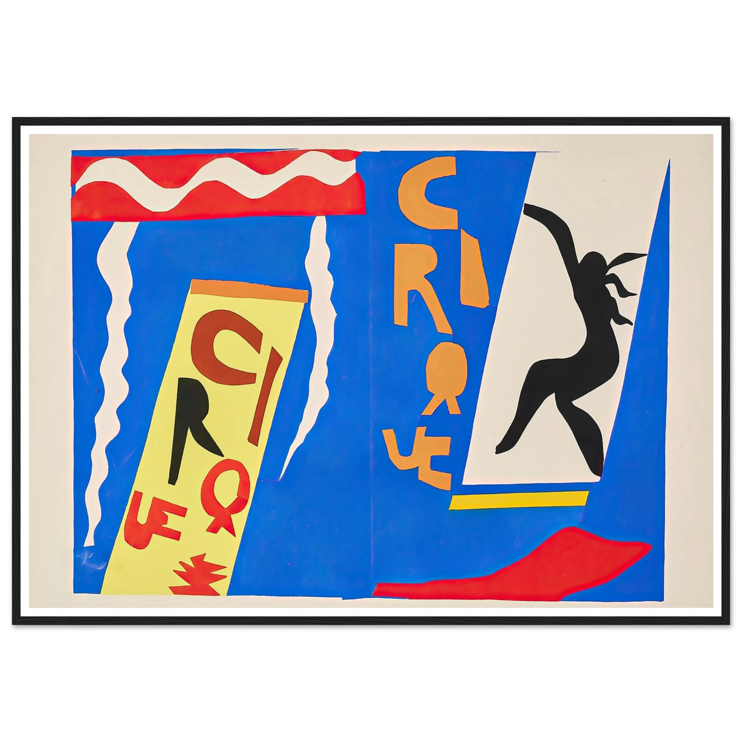 The circus (1947) Art Print | Henri Matisse - Framed Poster - 30x40 cm / 12x16″ - Black frame