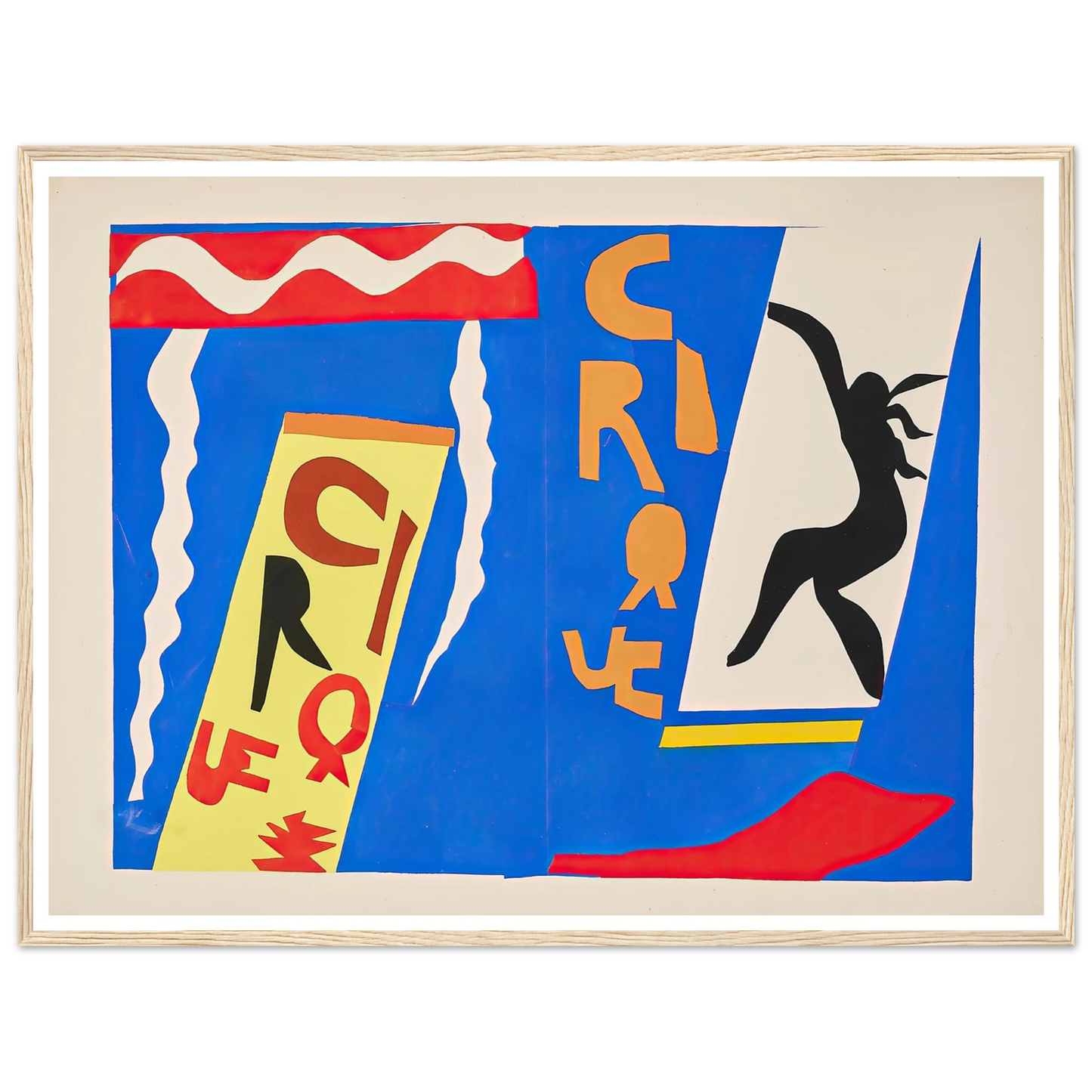 The circus (1947) Art Print | Henri Matisse - Framed Poster - 30x40 cm / 12x16″ - Black frame