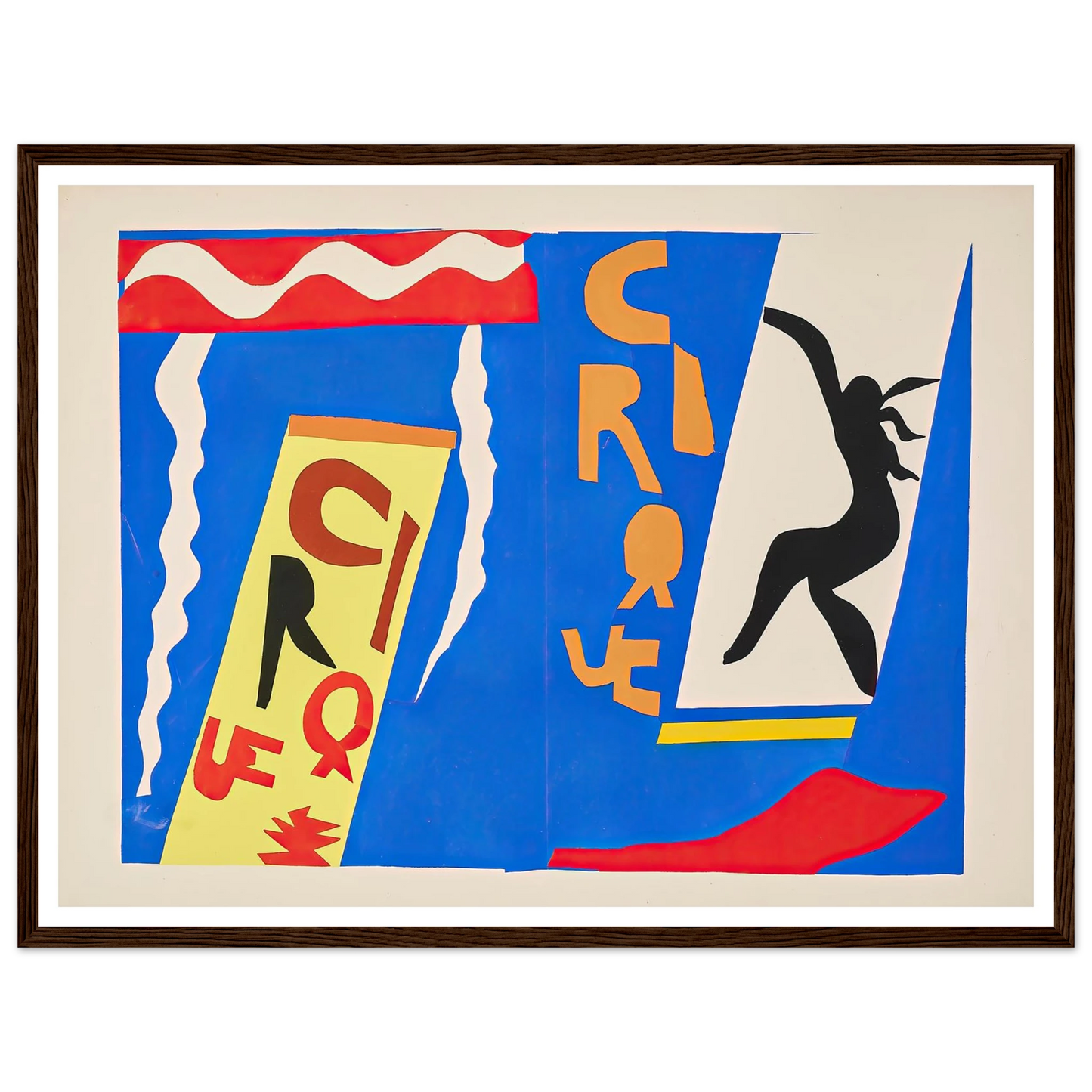 The circus (1947) Art Print | Henri Matisse - Framed Poster - 30x40 cm / 12x16″ - Black frame