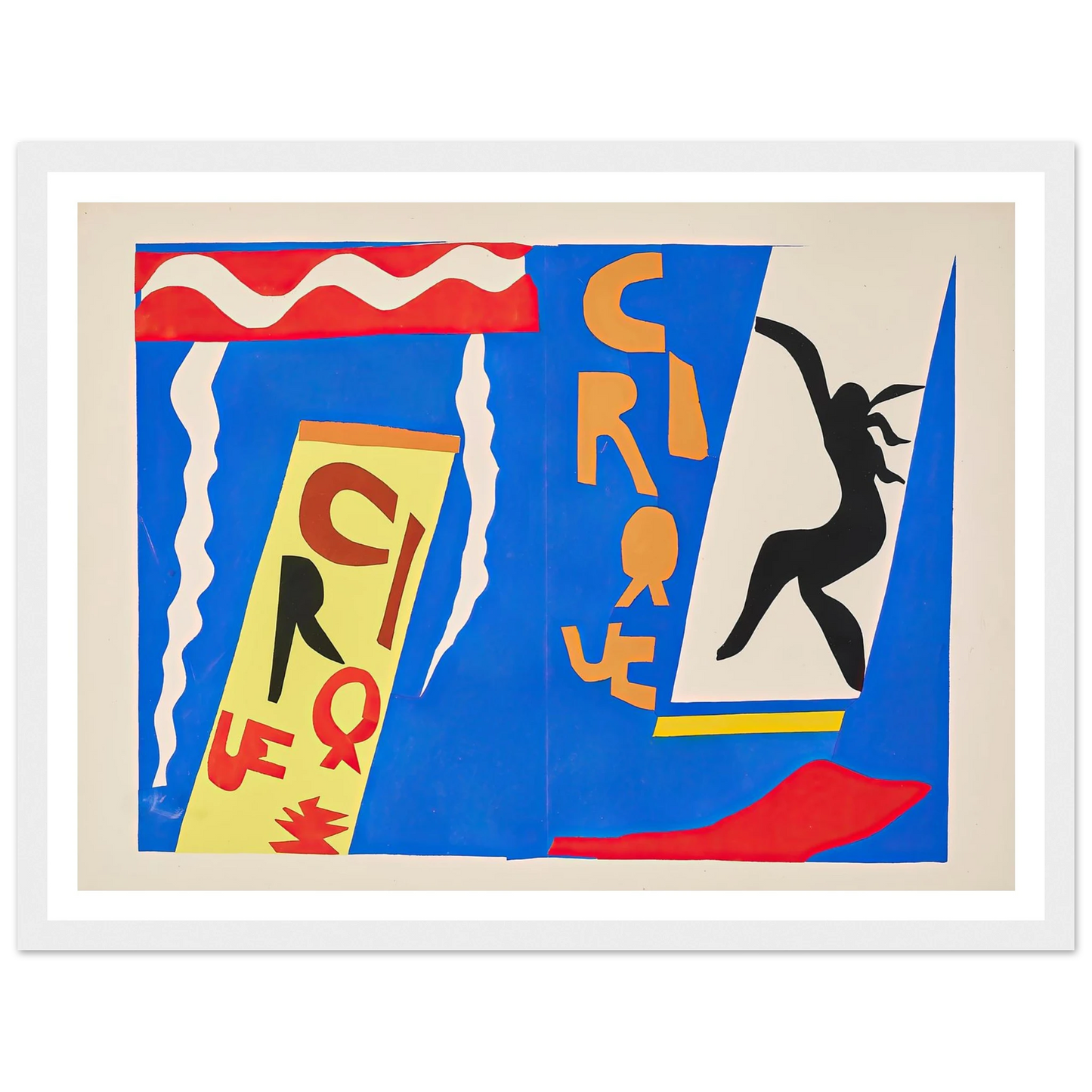 The circus (1947) Art Print | Henri Matisse - Framed Poster - 30x40 cm / 12x16″ - Black frame
