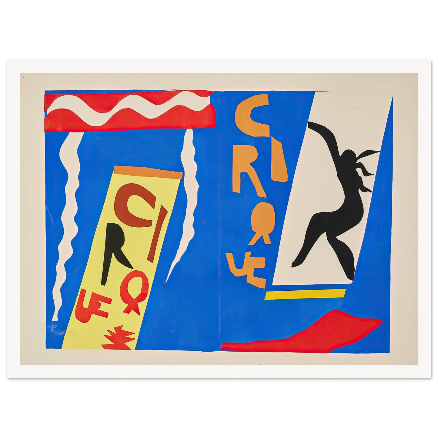 The circus (1947) Art Print | Henri Matisse - Framed Poster - 30x40 cm / 12x16″ - Black frame