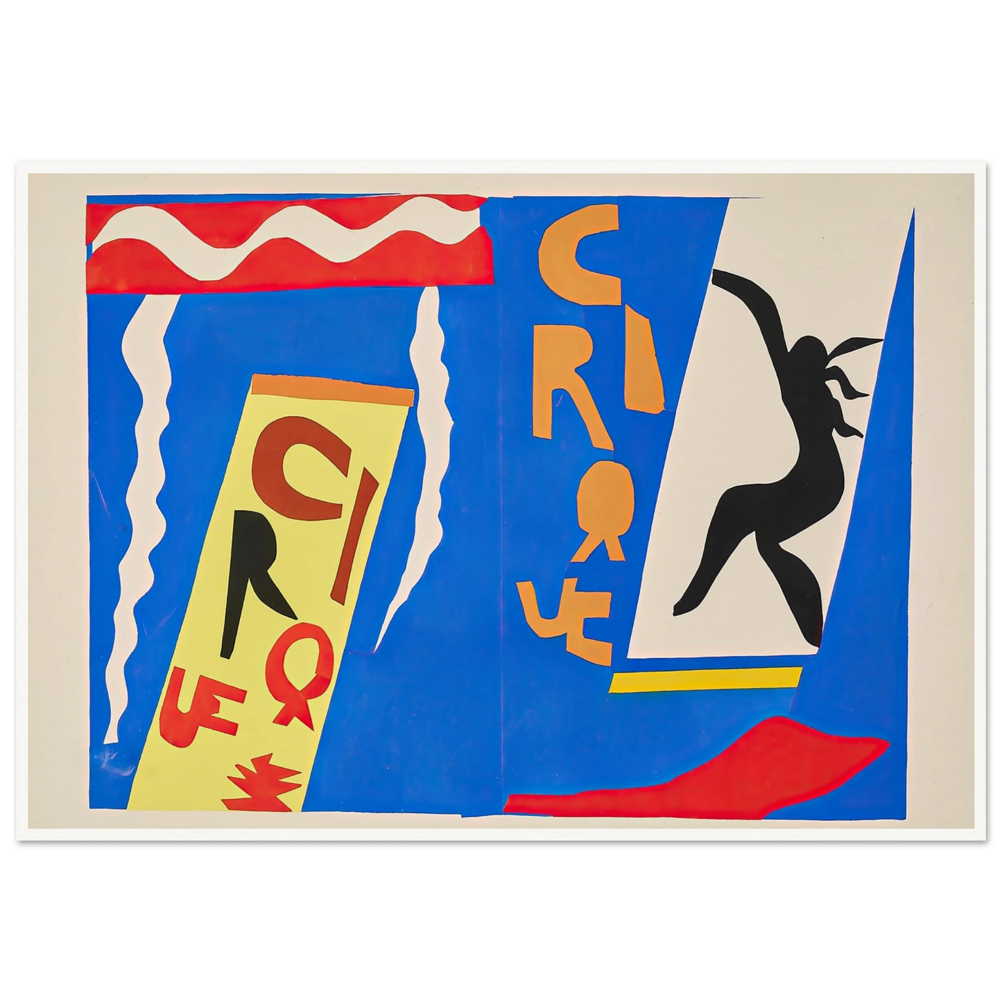 The circus (1947) Art Print | Henri Matisse - Framed Poster - 30x40 cm / 12x16″ - Black frame