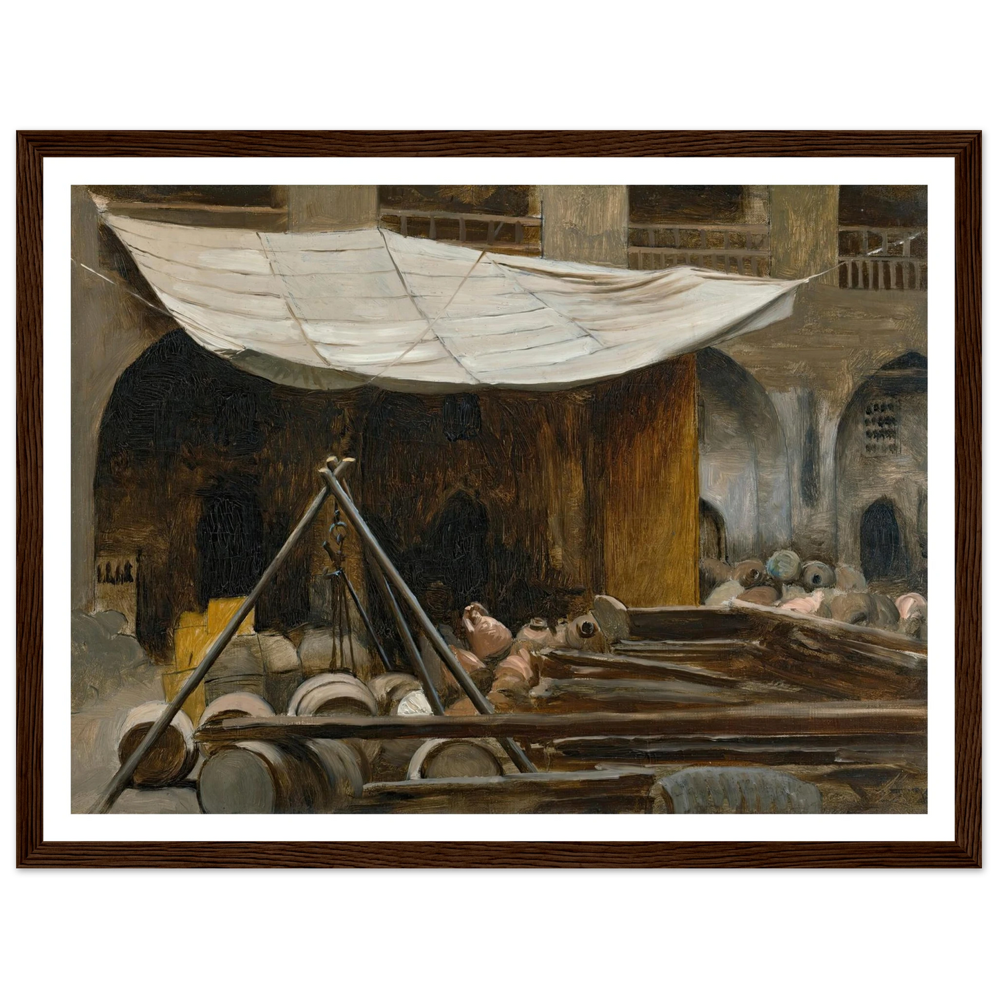 The Citadel, Acre Art Print | Jean Leon Gerome - Framed Poster - 30x40 cm / 12x16″ - Black frame