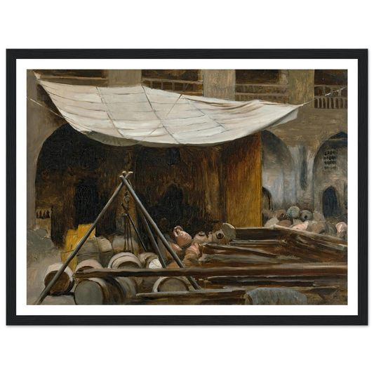 The Citadel, Acre Art Print | Jean Leon Gerome - Framed Poster - 30x40 cm / 12x16″ - Black frame