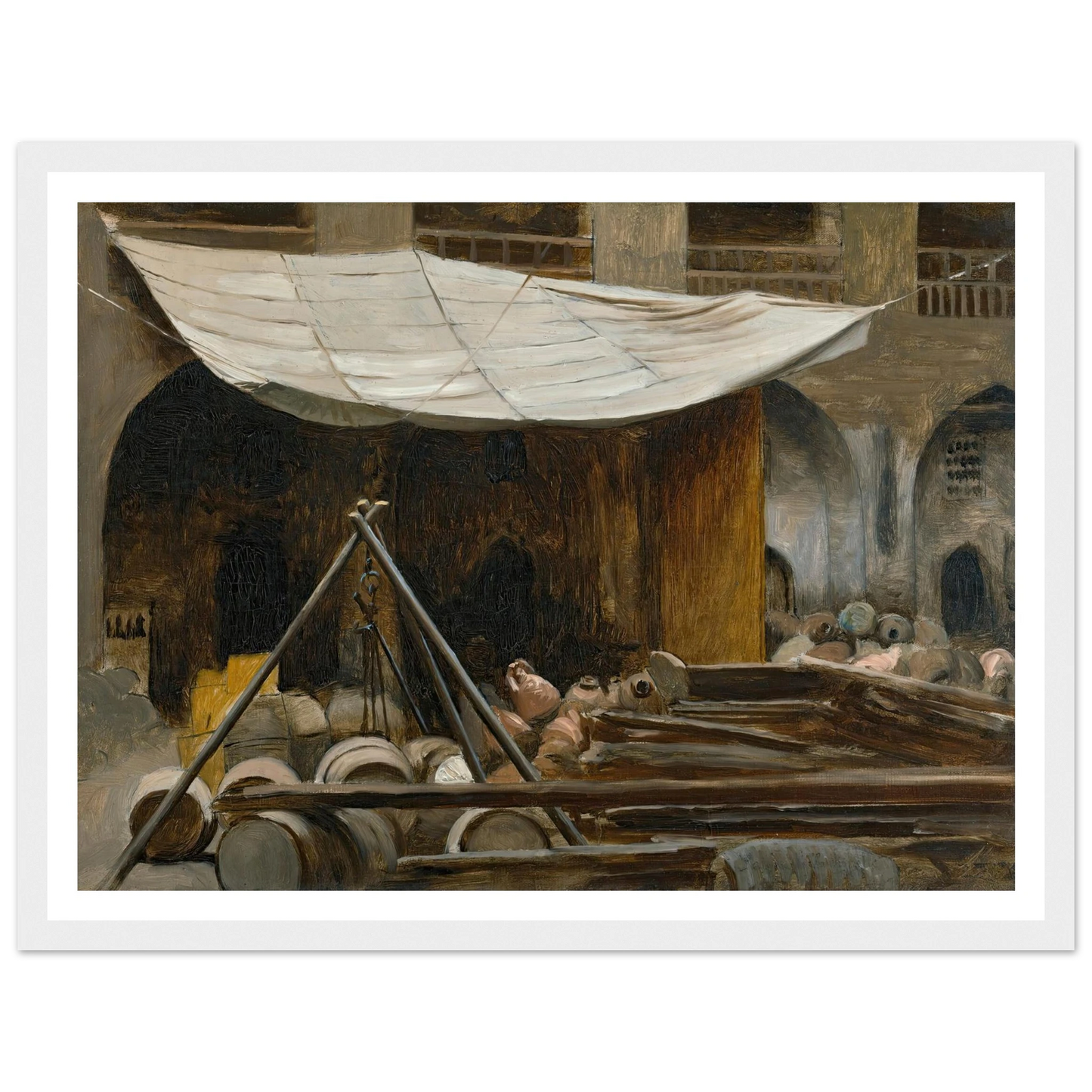 The Citadel, Acre Art Print | Jean Leon Gerome - Framed Poster - 30x40 cm / 12x16″ - Black frame