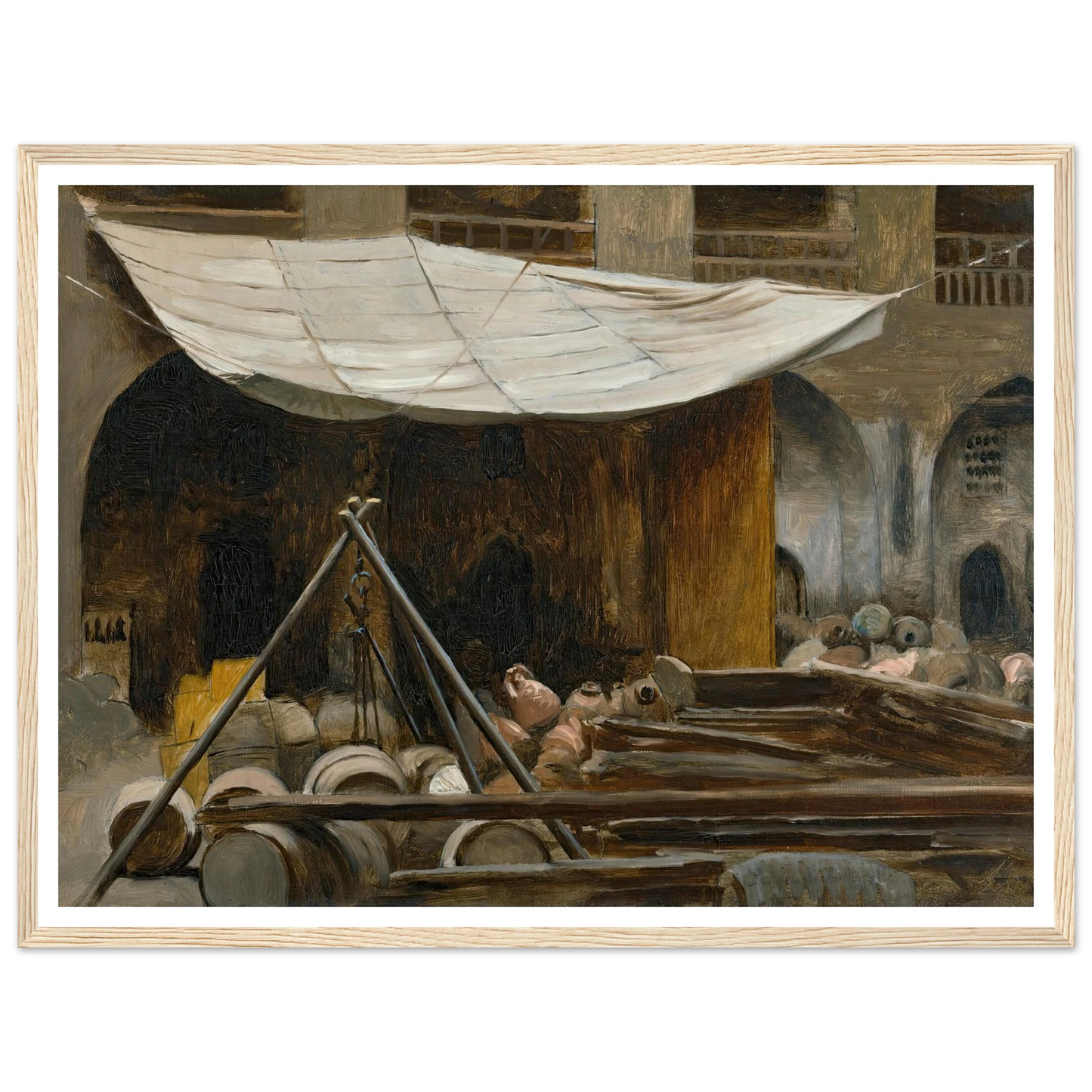 The Citadel, Acre Art Print | Jean Leon Gerome - Framed Poster - 30x40 cm / 12x16″ - Black frame