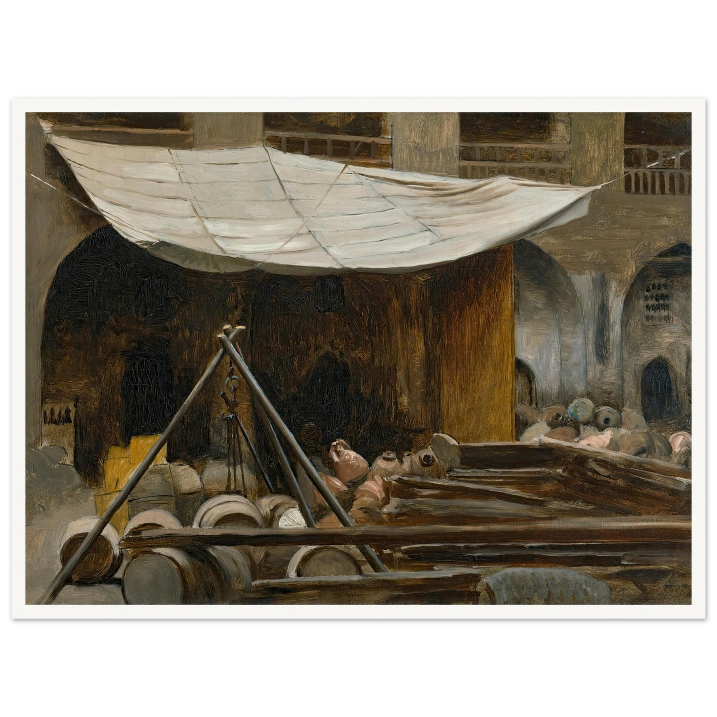 The Citadel, Acre Art Print | Jean Leon Gerome - Framed Poster - 30x40 cm / 12x16″ - Black frame