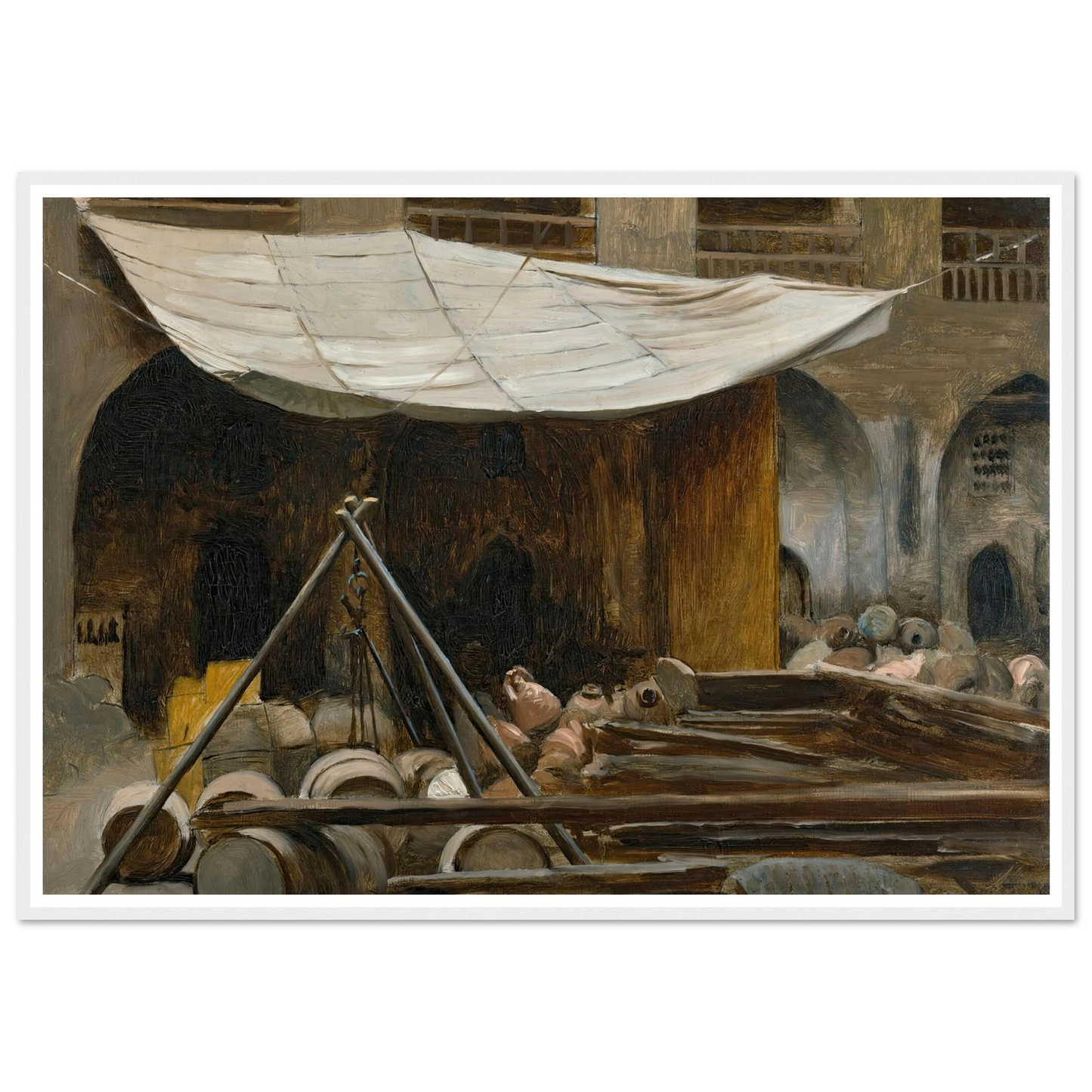 The Citadel, Acre Art Print | Jean Leon Gerome - Framed Poster - 30x40 cm / 12x16″ - Black frame